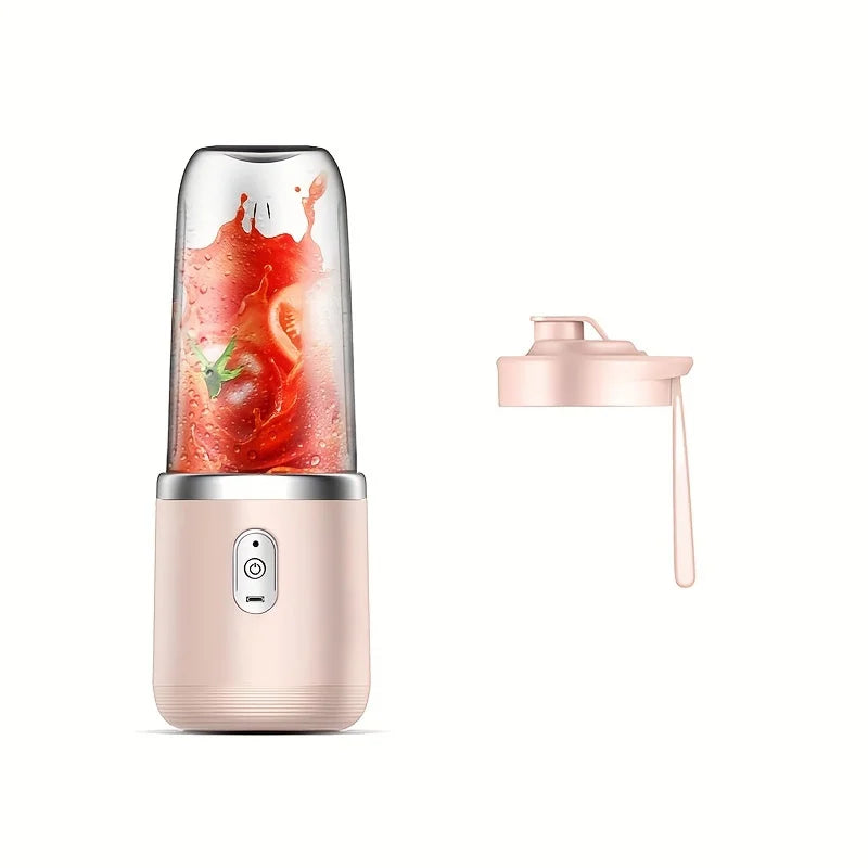 6 Blades USB Portable Juicer Maker, Juicer Fruit Juice CupAutomatic Small Electric Juicer Smoothie Blender lce CrushCup 6