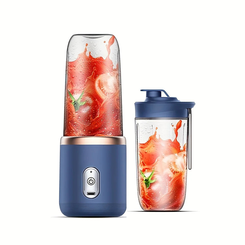 6 Blades USB Portable Juicer Maker, Juicer Fruit Juice CupAutomatic Small Electric Juicer Smoothie Blender lce CrushCup 8
