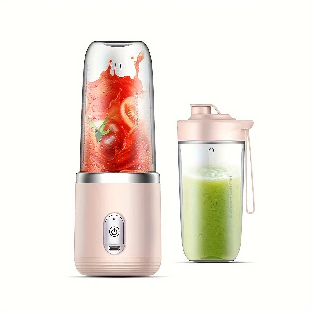 6 Blades USB Portable Juicer Maker, Juicer Fruit Juice CupAutomatic Small Electric Juicer Smoothie Blender lce CrushCup 9