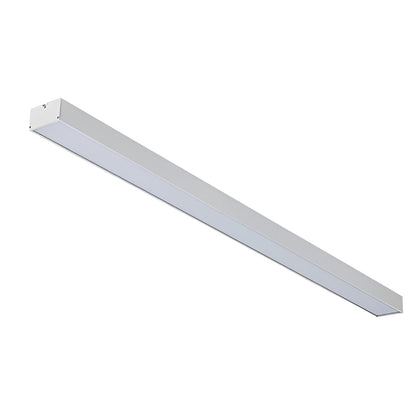 6 Pcs 47 Inches Rectangle Aluminum Long Linear LED Modern Office Pendant Lights 0