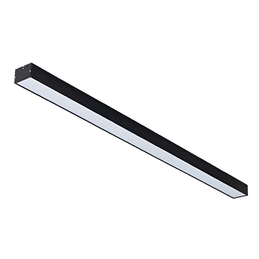 6 Pcs 47 Inches Rectangle Aluminum Long Linear LED Modern Office Pendant Lights 6