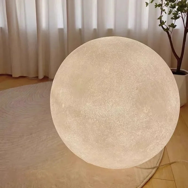 Royelux 3D Printed Moon Lamp for Bedroom Decor - Realistic Lunar Night Light
