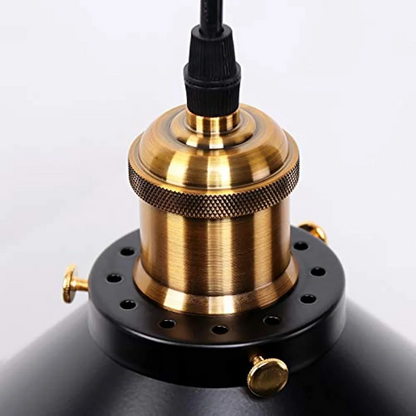 LuxRoyale Vintage Iron Pendant Lamp For Loft Spaces - Dimmable Edison Home Lighting