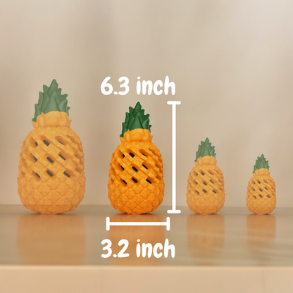 Pawellure Indestructible Pineapple Dog Chew Toy – Durable Treat Dispenser for Aggressive Chewers