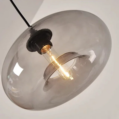 Rayvia Modern Red Colored Glass Pendant Light Hanging Kitchen Dining Fixture
