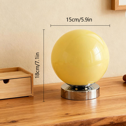 RoyaleGlow Modern LED Orb Table Lamp - Minimalist Spherical Desk Light