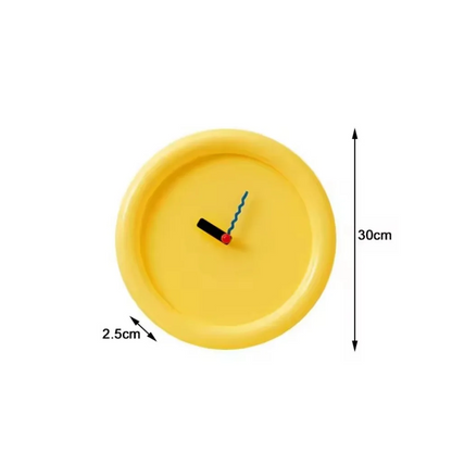 Royaleva Playful Modern Wall Clock, Bold Colorful Round Design For Creative Homes