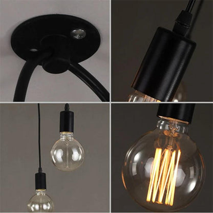 RoyaleGlow Industrial Vintage Pendant Chandelier for Home Decor