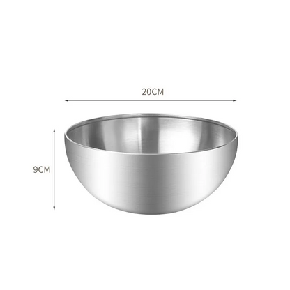 Royelux Premium Stainless Steel Mixing Bowls - Modern 5 Piece Elegant Nesting Set