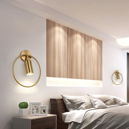 Rayvia Modern Adjustable Brass Wall Lamp, Nordic Design Contemporary Reading