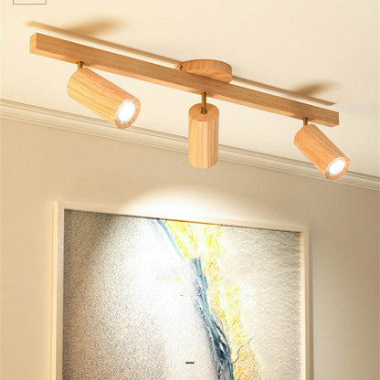Royelux Oak Wood LED Ceiling Spotlight – Adjustable Modern Sustainable Lamp