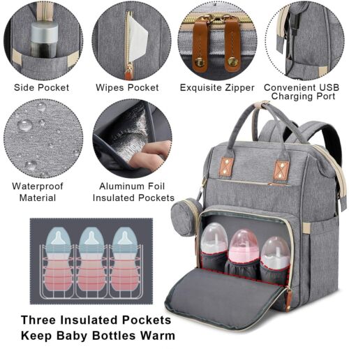 RoyaleGlow Changing Bag - Travelling Baby Cot Portable