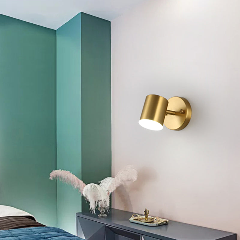 Lumora Copper LED Wall Sconce Modern Minimalist Wall Light For Living Room And Hallway