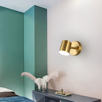 Lumora Copper LED Wall Sconce Modern Minimalist Wall Light For Living Room And Hallway