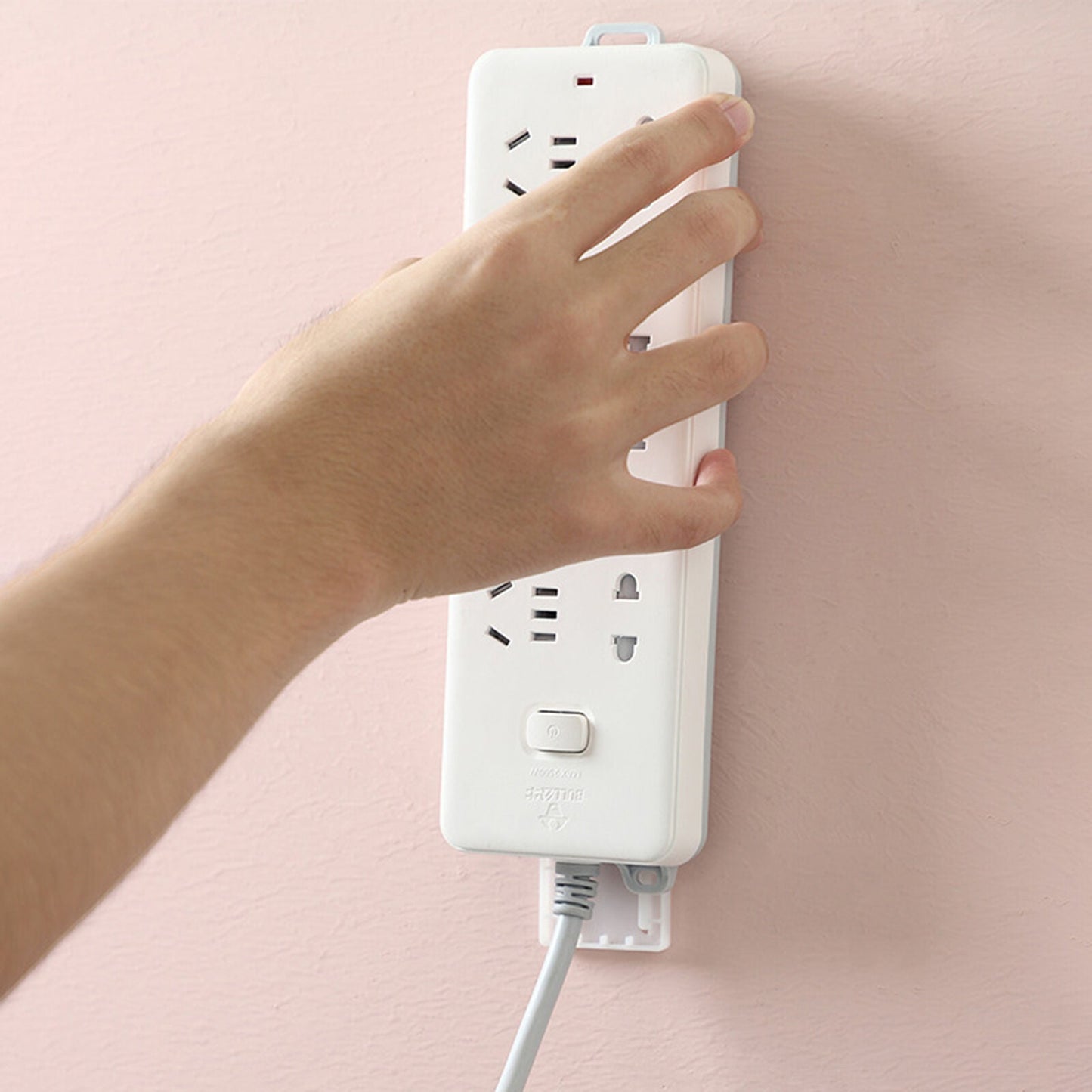 Luxora Adhesive Punch-free Socket Holder for Cord Organization