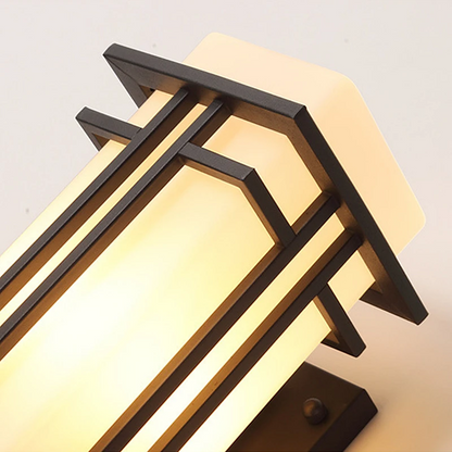 Lumora Outdoor Wall Light, IP65 Moisture Resistant Premium Iron Frame Exterior Glow