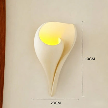 Royelux Conch Plaster Wall Sconce-Modern Shell Wall Lamp White Ambient Lighting