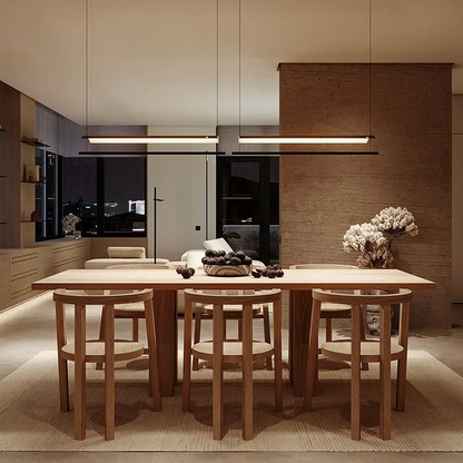 Royelux Modern Linear LED Pendant Light - Minimalist Hanging Fixture