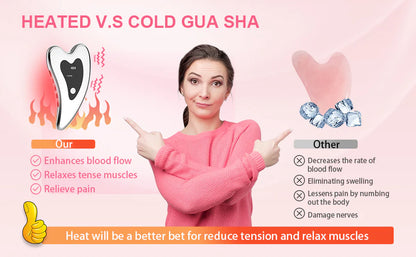 RoyaleGlow Gua Sha Massager Tool for Face Lifting and Rejuvenation