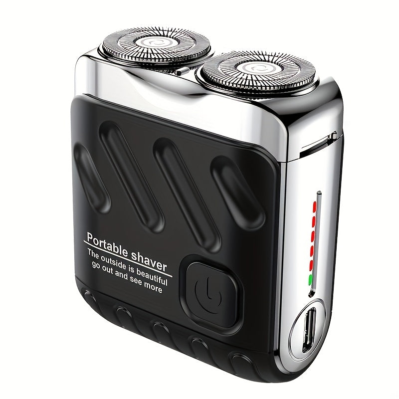 Royallure Portable Electric Shaver – USB Rechargeable Double Blade Floating Razor for Men