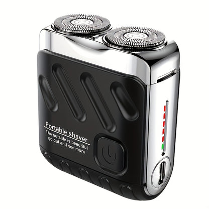 Royallure Portable Electric Shaver – USB Rechargeable Double Blade Floating Razor for Men