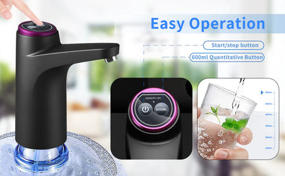 RoyaleGlow Electric Water Bottle Pump Dispenser Portable