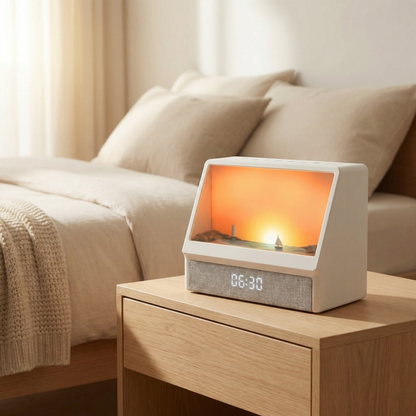 Royelux Sunrise Alarm Clock with Nature Sounds, Wake Up Light & Sleep Aid