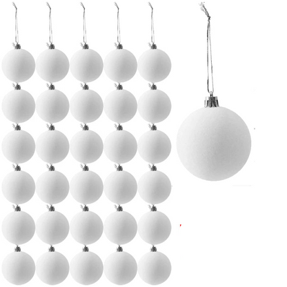 RoyaleGlow Wine Red Velvet Christmas Balls – 6cm Flocked Tree Ornaments for Holiday Decor