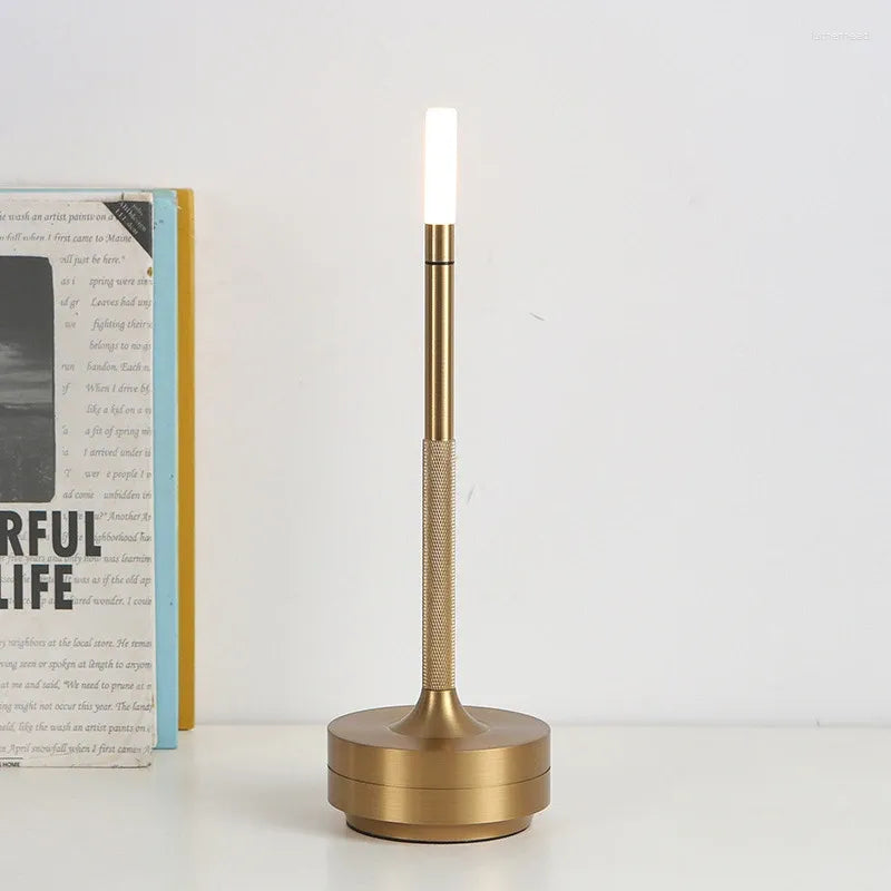 CandleGlow Dimmable Cordless Candle Table Lamp – Touch Control Ambient Lighting for Home & Dining