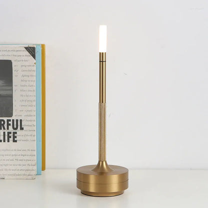 CandleGlow Dimmable Cordless Candle Table Lamp – Touch Control Ambient Lighting for Home & Dining