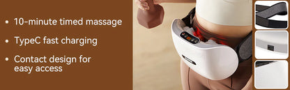 Luxora Abdominal Massager with Heat Therapy & Dual Discs