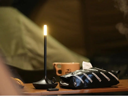 RoyaleGlow Wick LED Candle Light Table Lamp for Home Decor