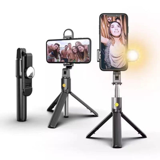 RoyaleGlow 6 In 1 Wireless Bluetooth Selfie Stick With Fill Light