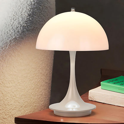 RoyaleGlow Bauhaus Mushroom Lamp – Rechargeable, Elegant & Touch-Controlled