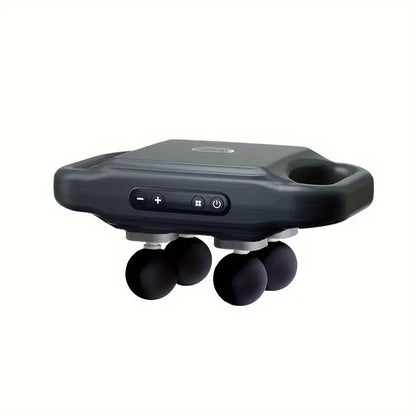 RoyaleGlow Deep Tissue Massage Gun with 20 Gears and 4 Heads