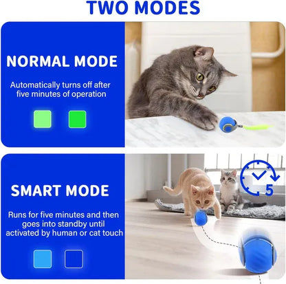Luxora Interactive Rechargeable Cat Toy Ball for Fun