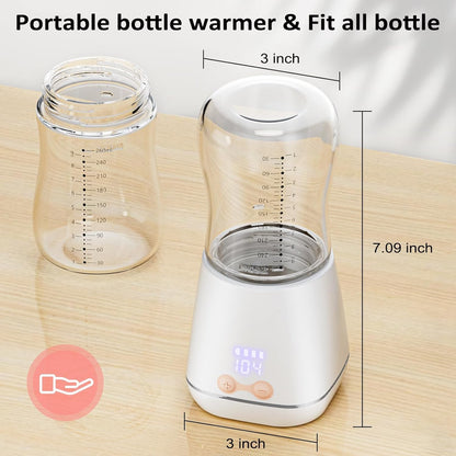 Luxora Baby Portable Bottle Warmer for On-the-Go Feeding