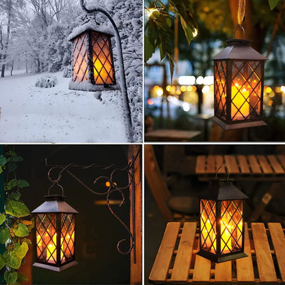 RoyaleGlow All Weather Garden Hanging Lantern - Solar Powered