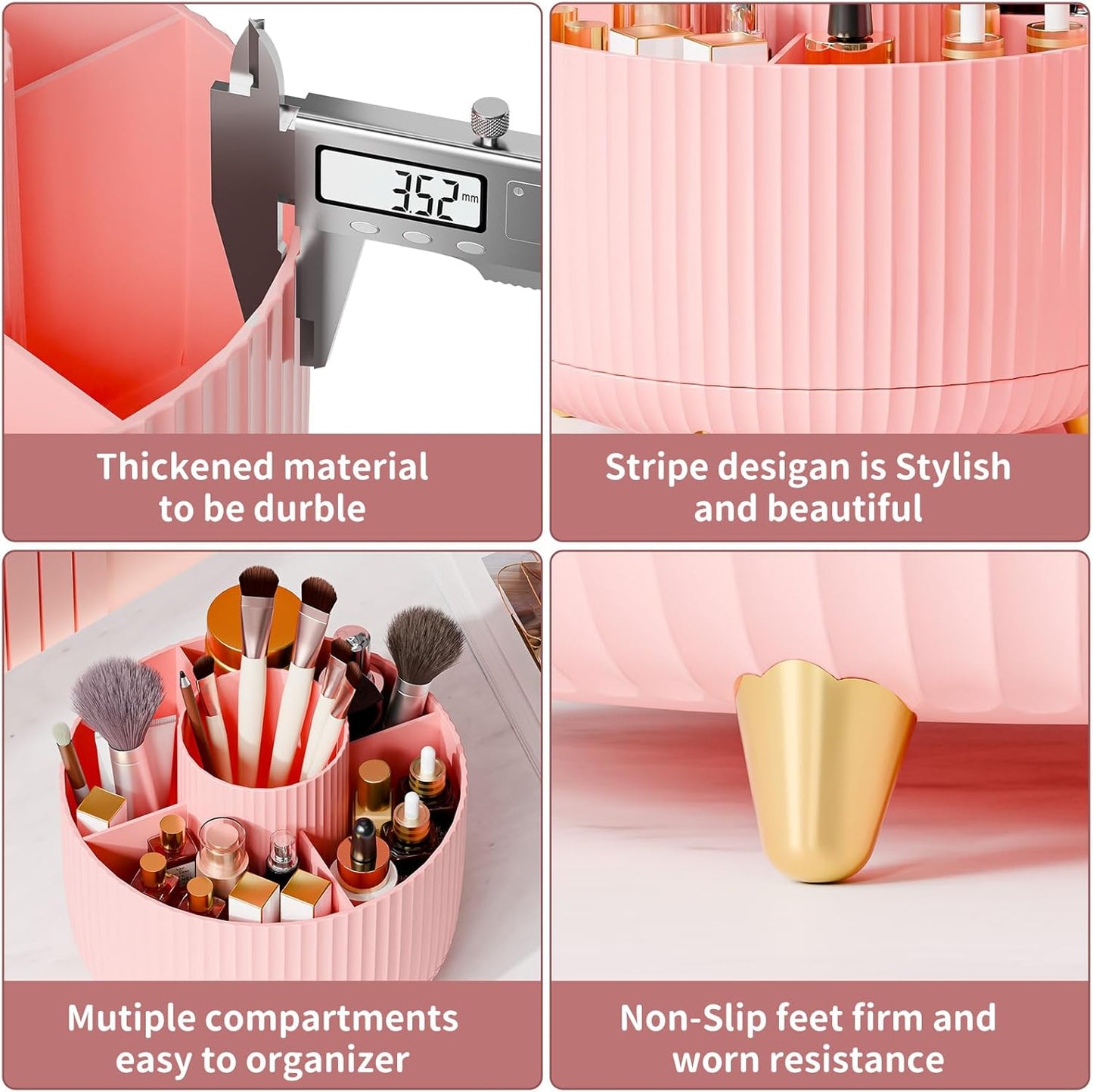 Royaleva Stylish Cosmetic Organizer with 360° Rotation