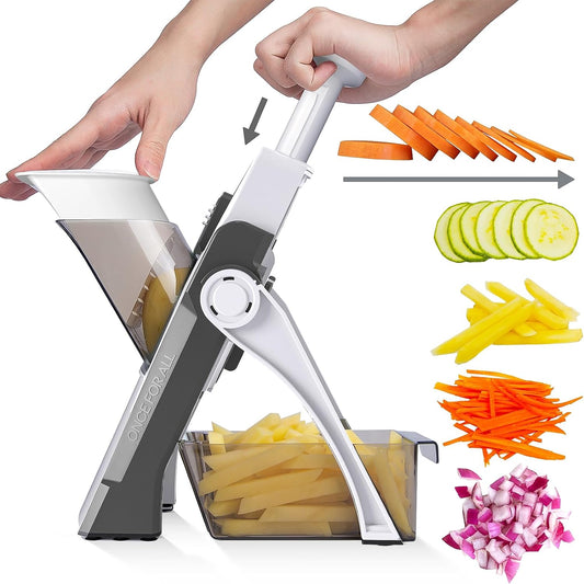 Luxora Mandoline Slicer with Adjustable Blades for Easy Veggie Prep