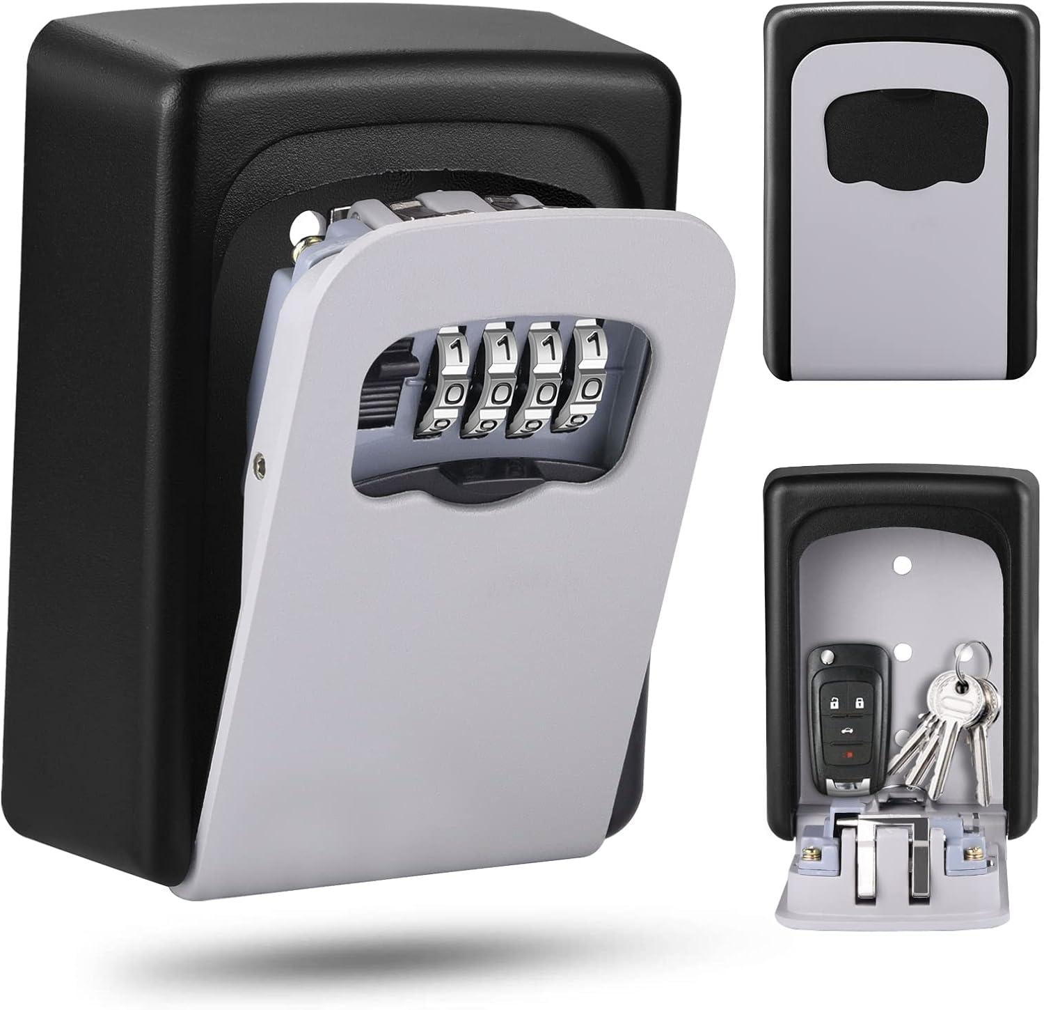 Luxora Lock Box For Keys - Secure 4-Digit Combination Safe