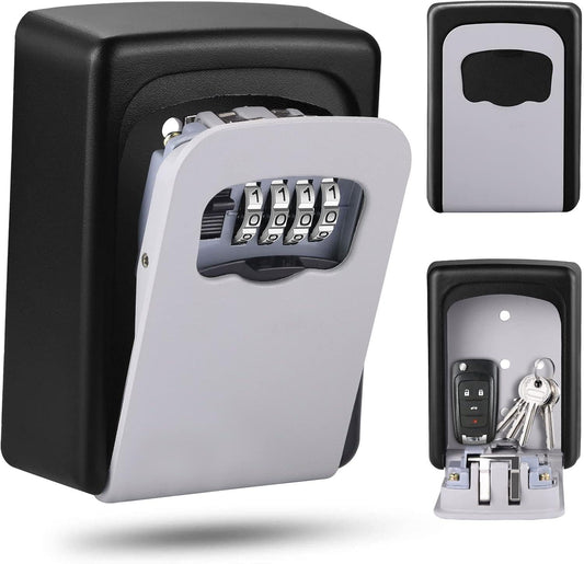 Luxora Lock Box For Keys - Secure 4-Digit Combination Safe