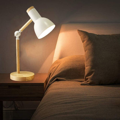 Royaleva Adjustable Wooden Desk Lamp – Stylish LED Task Light for Home, Office & Study Desks