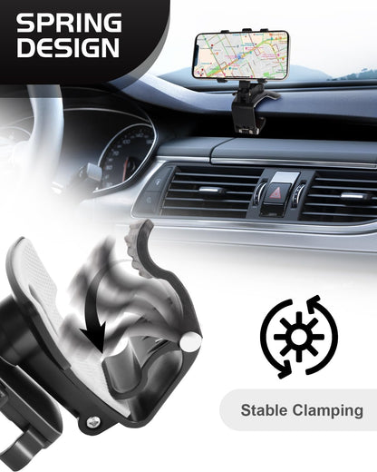 Luxora Car Dashboard Phone Holder with 360 Degree Rotation