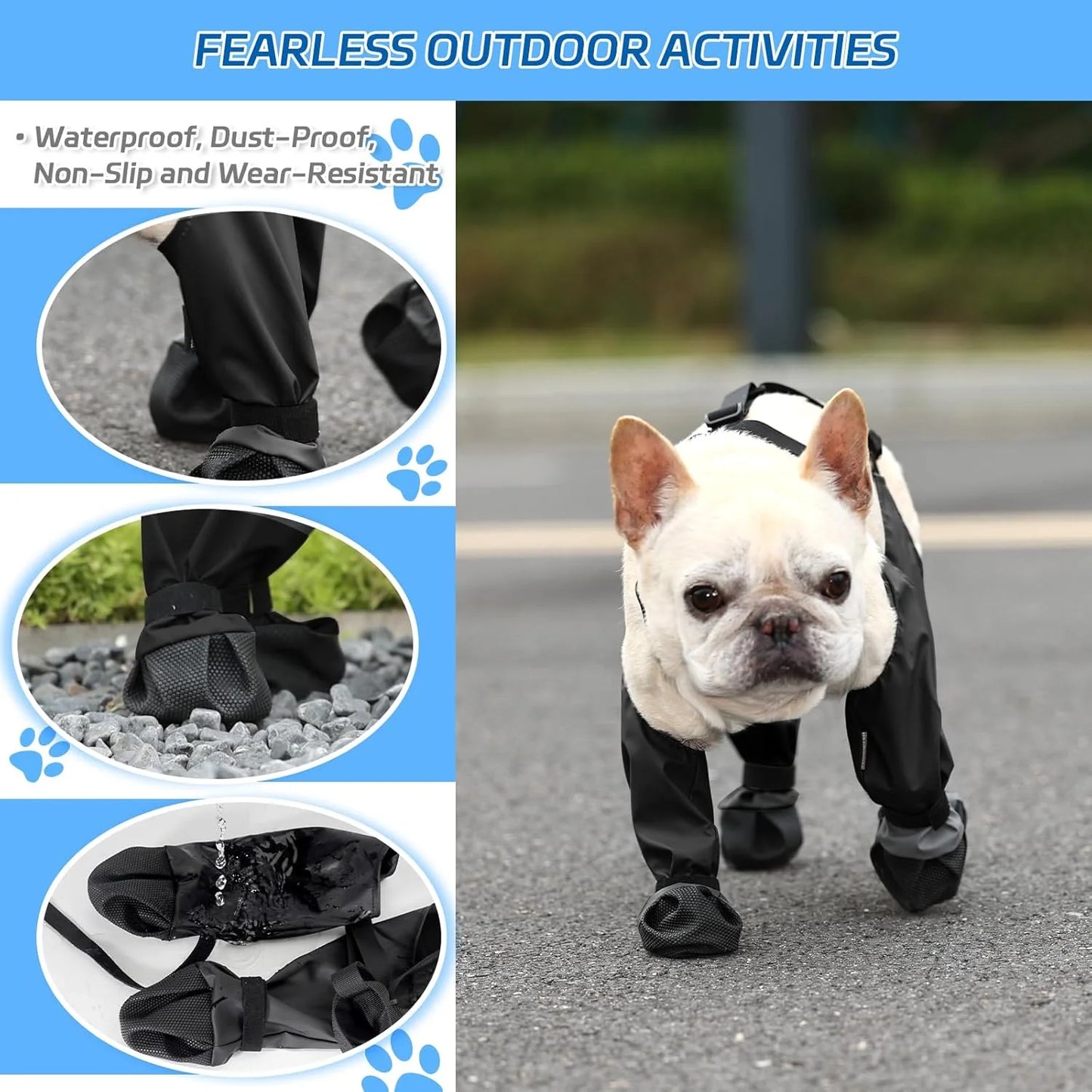 Luxora Adjustable Dog Boots for All-Terrain Protection