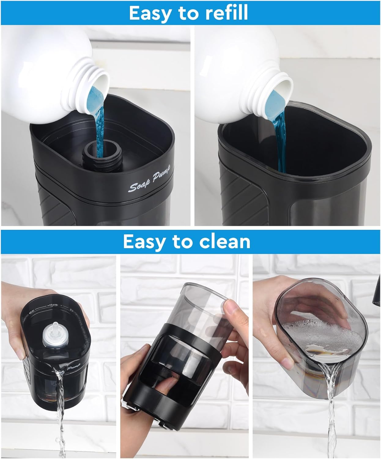 Luxora Kitchen Dish Soap Dispenser with Sponge Holder