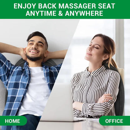 RoyaleGlow Chair And Car Seat Massage Cushion Pad With Heat
