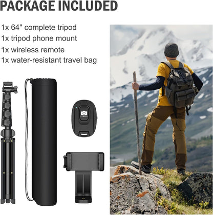 Luxora Portable Tripod Mount Stand for Cell Phone & Camera