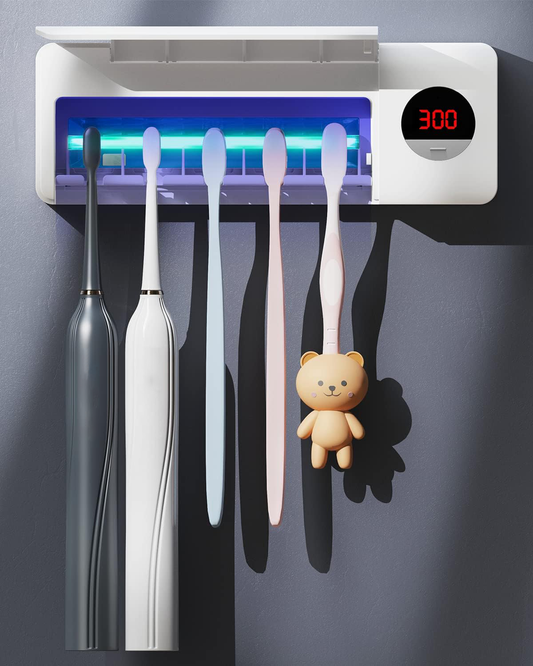 Luxora Antibacterial Toothbrush Sanitizer Holder UV Light