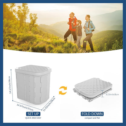 Royaleva Camping Portable Toilet - Lightweight & Compact Design